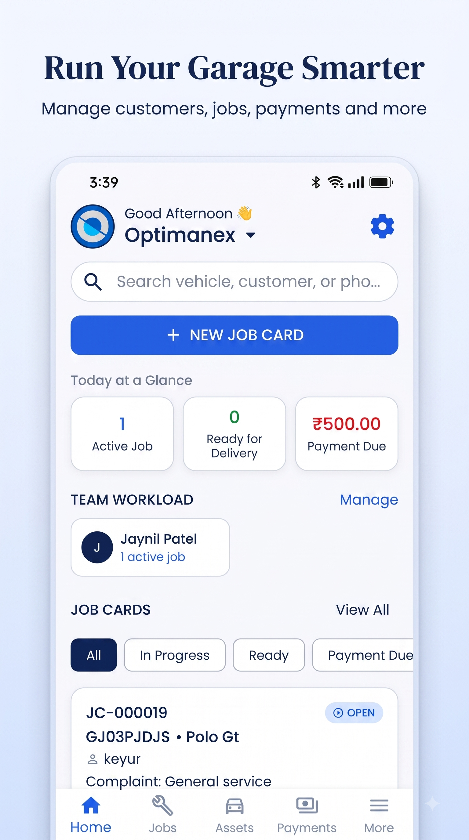 Garage Dashboard